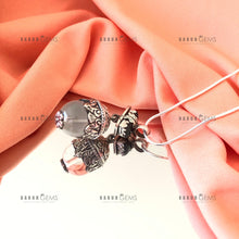 Load image into Gallery viewer, Individually Hand-crafted Silver Crystal Ball & Labradorite Atop Pendant on Silver Necklace.