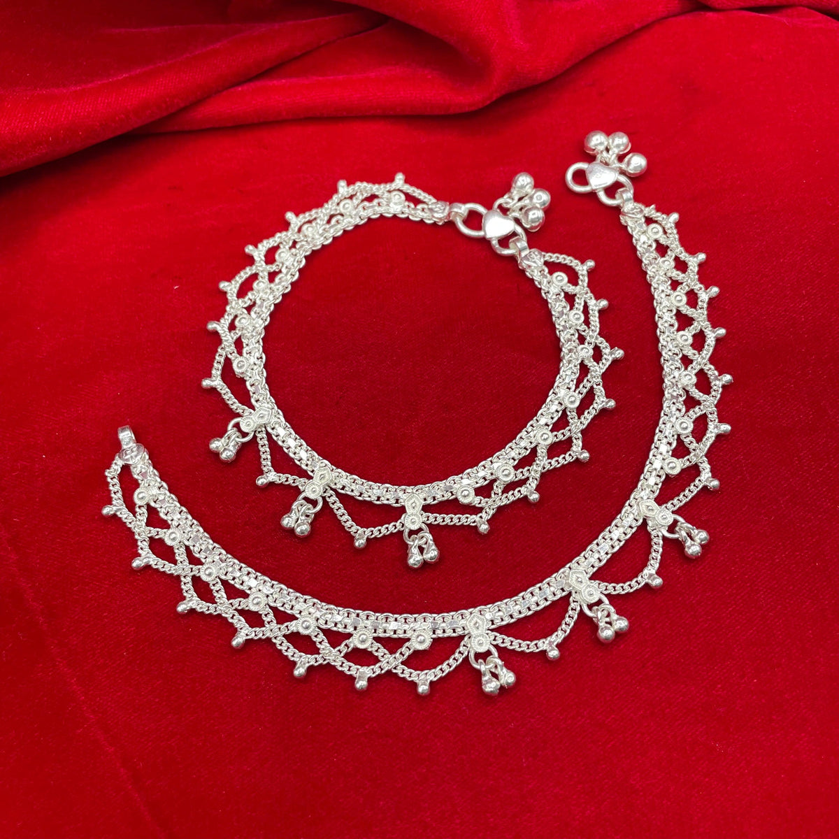 Silver pajeb design with price deals