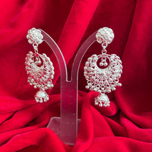 Load image into Gallery viewer, Silver Ramleela Jhumka