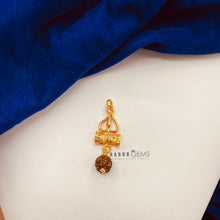 Load image into Gallery viewer, Gold Trishul Rudraksha