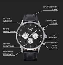Load image into Gallery viewer, Gurkha Urban Chrono Black Dial