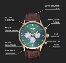 Load image into Gallery viewer, Gurkha Urban Chrono Green Dial
