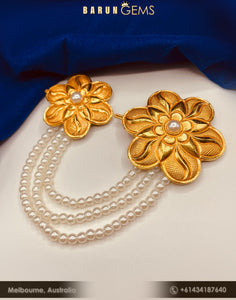 Flowers & Pearls Hair Clips