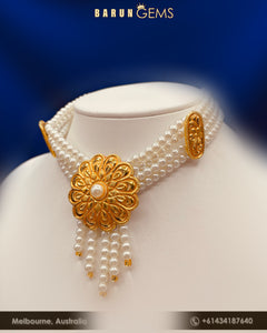 Pearl Choker (with fringe)