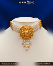 Load image into Gallery viewer, Pearl Choker (with fringe)
