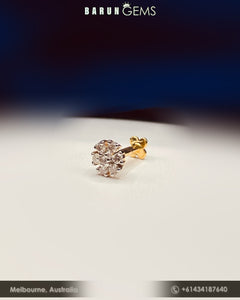 14K Diamond Nose Pin