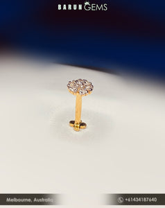 14K Diamond Nose Pin