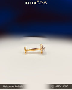 14K Diamond Nose Pin