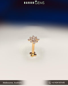 14K Diamond Nose Pin