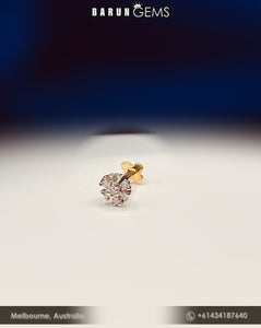 14K Diamond Nose Pin