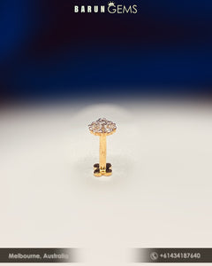 14K Diamond Nose Pin