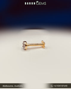 14K Diamond Nose Pin