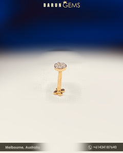 14K Diamond Nose Pin