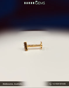 14K Diamond Nose Pin