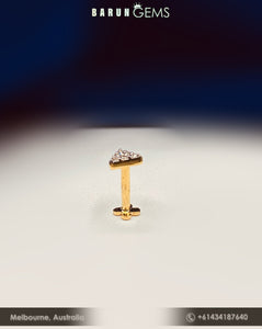 14K Diamond Nose Pin