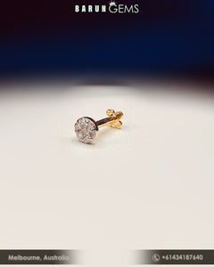 14K Diamond Nose Pin