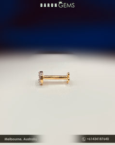 14K Diamond Nose Pin