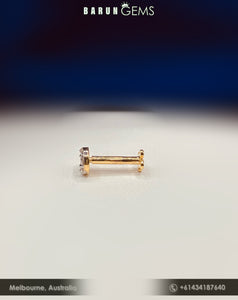 14K Diamond Nose Pin