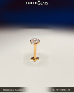 14K Diamond Nose Pin