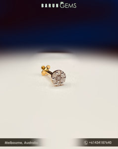 14K Diamond Nose Pin