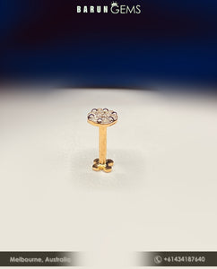 14K Diamond Nose Pin