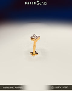 14K Diamond Nose Pin