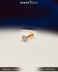 14K Diamond Nose Pin