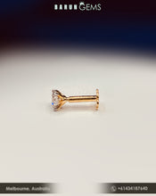 Load image into Gallery viewer, 14K Diamond Nose Pin
