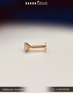 14K Diamond Nose Pin