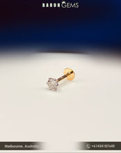 Load image into Gallery viewer, 14K Diamond Nose Pin
