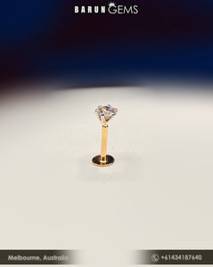 14K Diamond Nose Pin