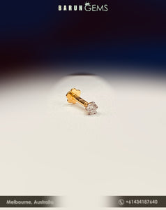 14K Diamond Nose Pin