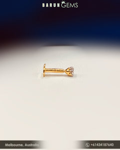 14K Diamond Nose Pin