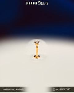 14K Diamond Nose Pin