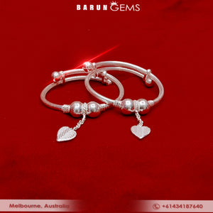 Silver  Bangles (Baby/Toddler)