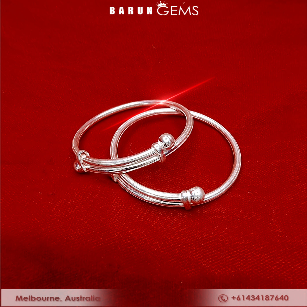 Silver  Bangles (Baby/Toddler)