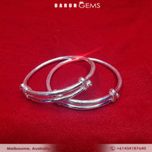 Load image into Gallery viewer, Silver  Bangles (Baby/Toddler)
