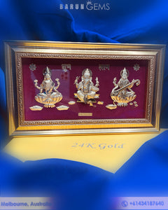 24k Gold Murti Frame