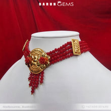 Load image into Gallery viewer, Red Choker (with fringe)
