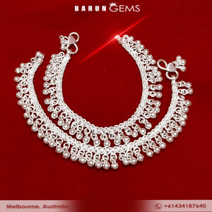 Silver Anklets (Adult)