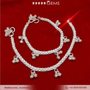 Silver Anklets (Toddler)