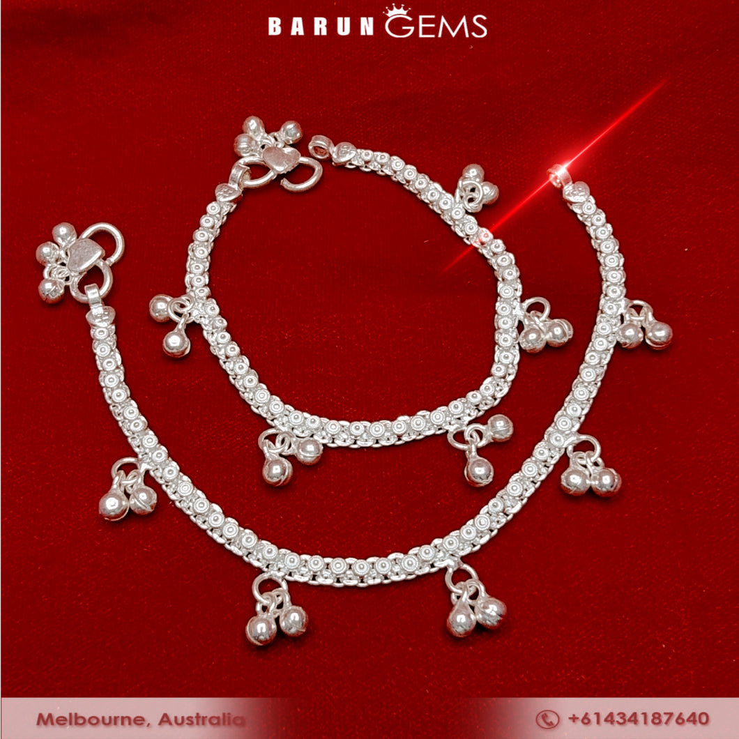 Silver Anklets (Toddler)