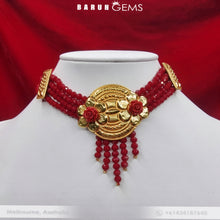 Load image into Gallery viewer, Red Choker (with fringe)

