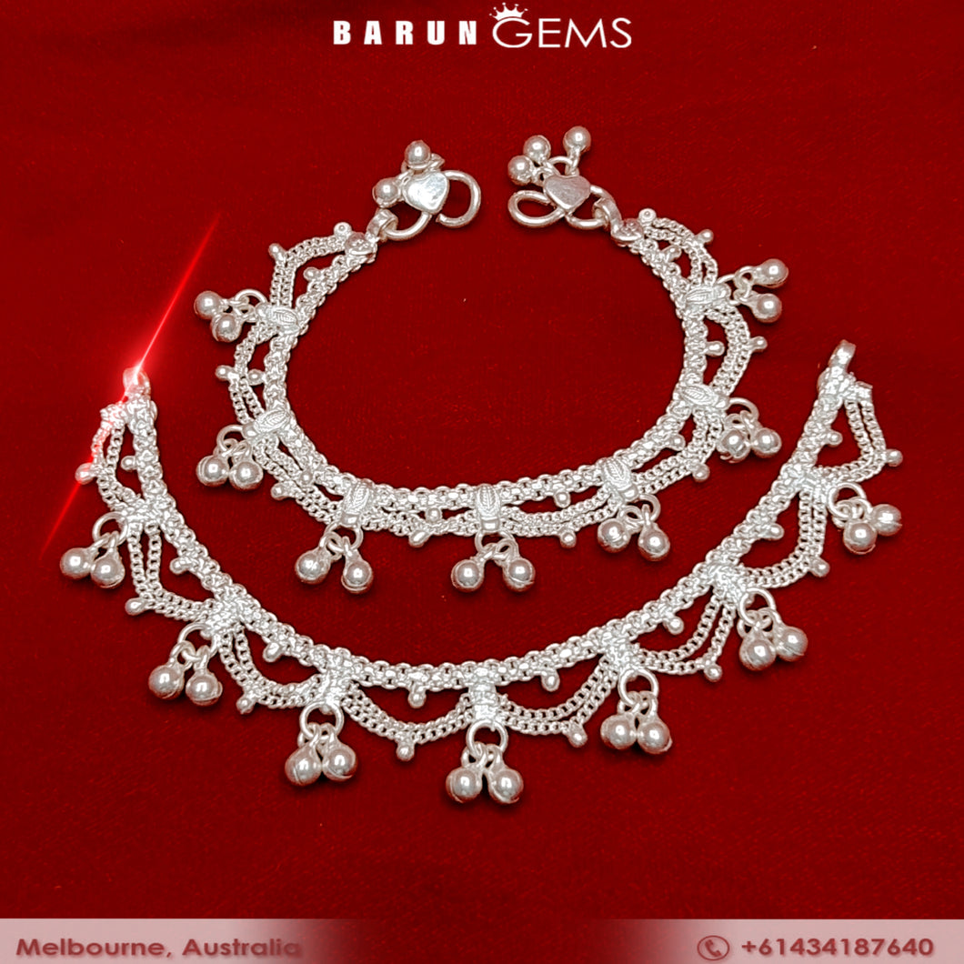 Silver Anklets (Baby/Toddler)