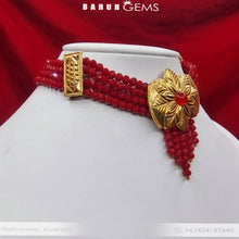 Load image into Gallery viewer, Red Choker (with fringe)
