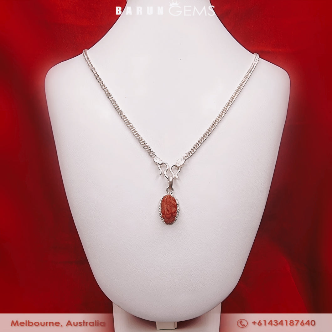 Ganesh Muga Necklace