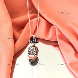 Individually Hand-crafted Silver Crystal Ball & Labradorite Atop Pendant on Silver Necklace.