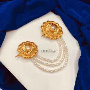 Round Pearls Hair Clips