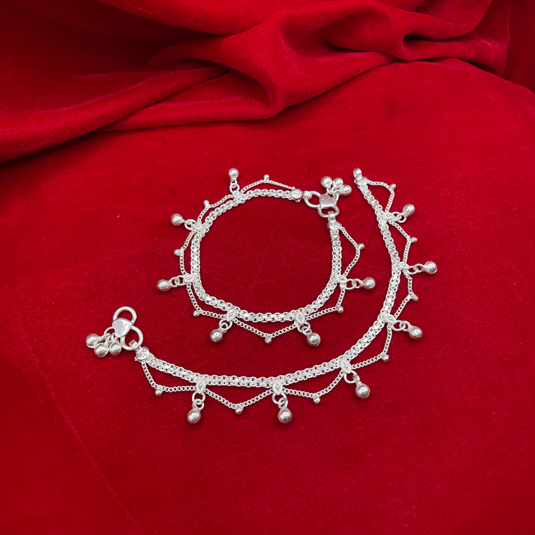 Silver Anklets (Toddler/Tweens)