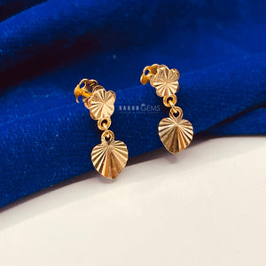 Heart Drop Ear Rings